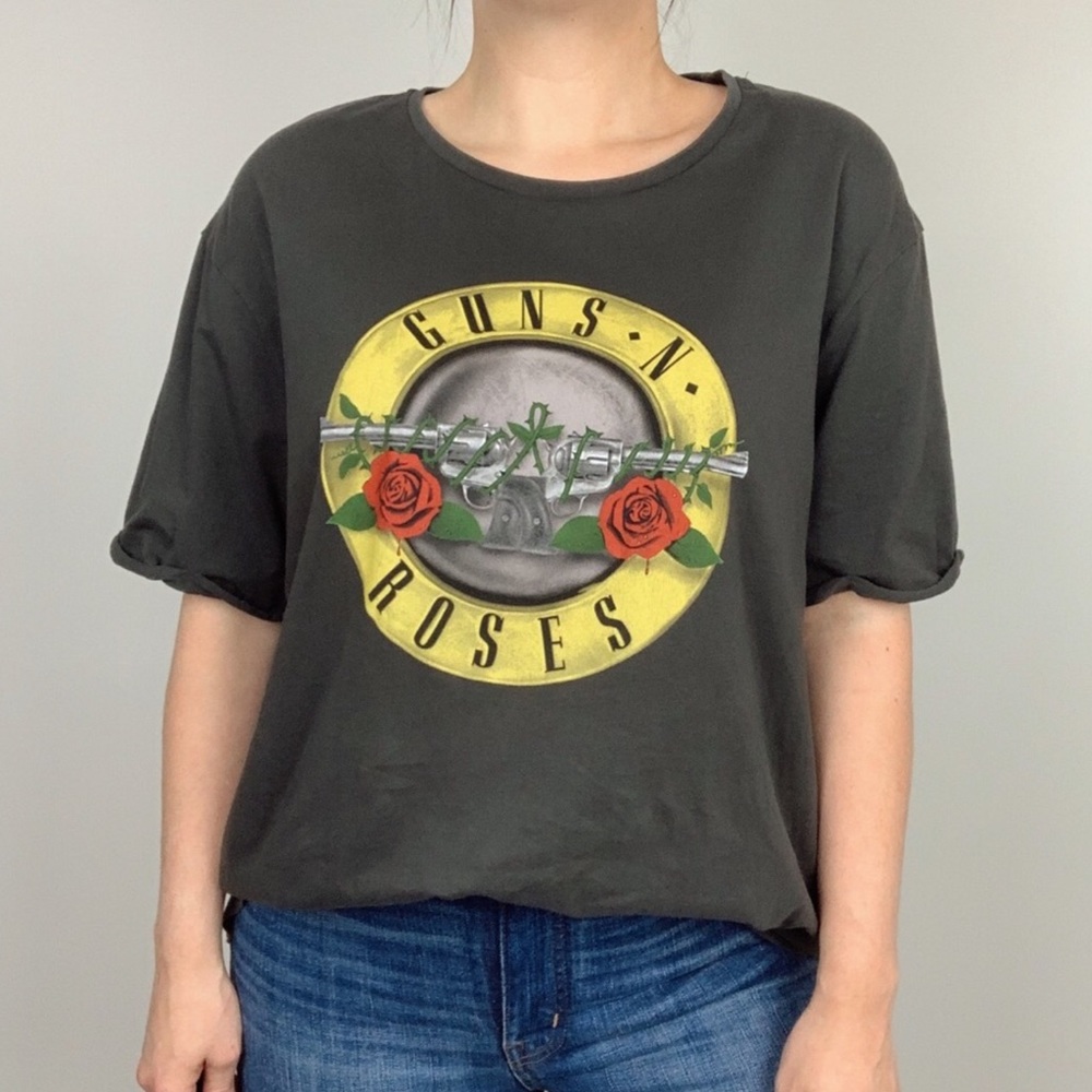 Bravado black graphic Tee Guns and Roses XL new